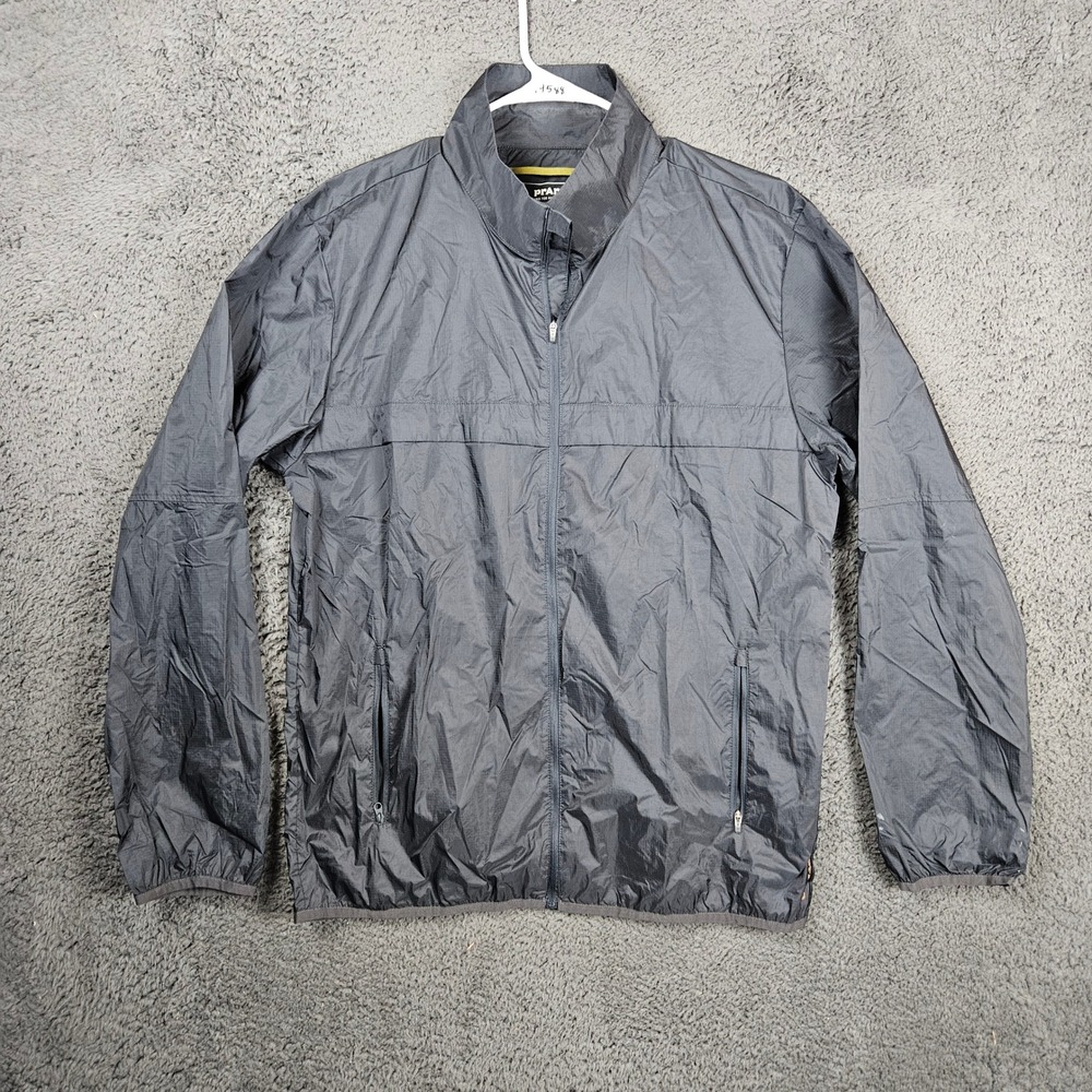 Prana‎ Mens Transit Range Windbreaker Jacket 1967801 Size Large Black